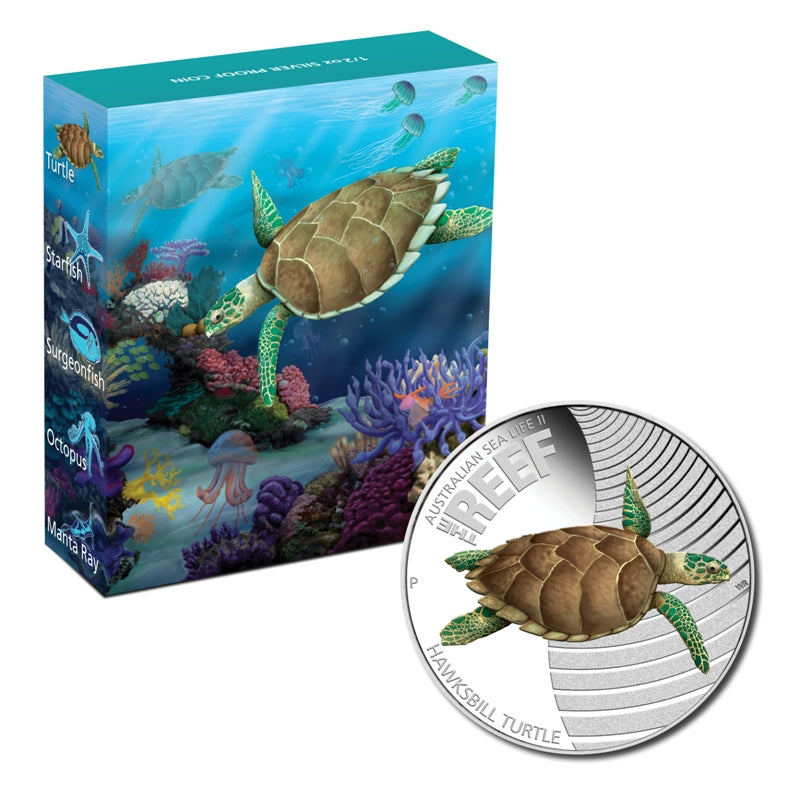 2011 Sealife Series II - Turtle 1/2oz Silver Proof