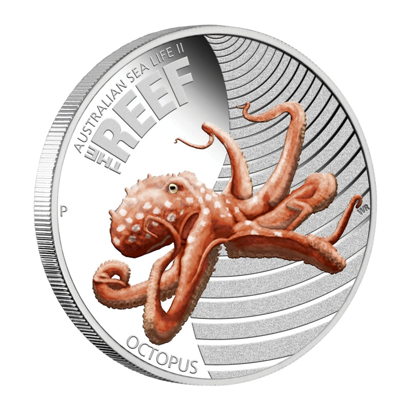 2012 Sealife Series II - Octopus 1/2oz Silver Proof