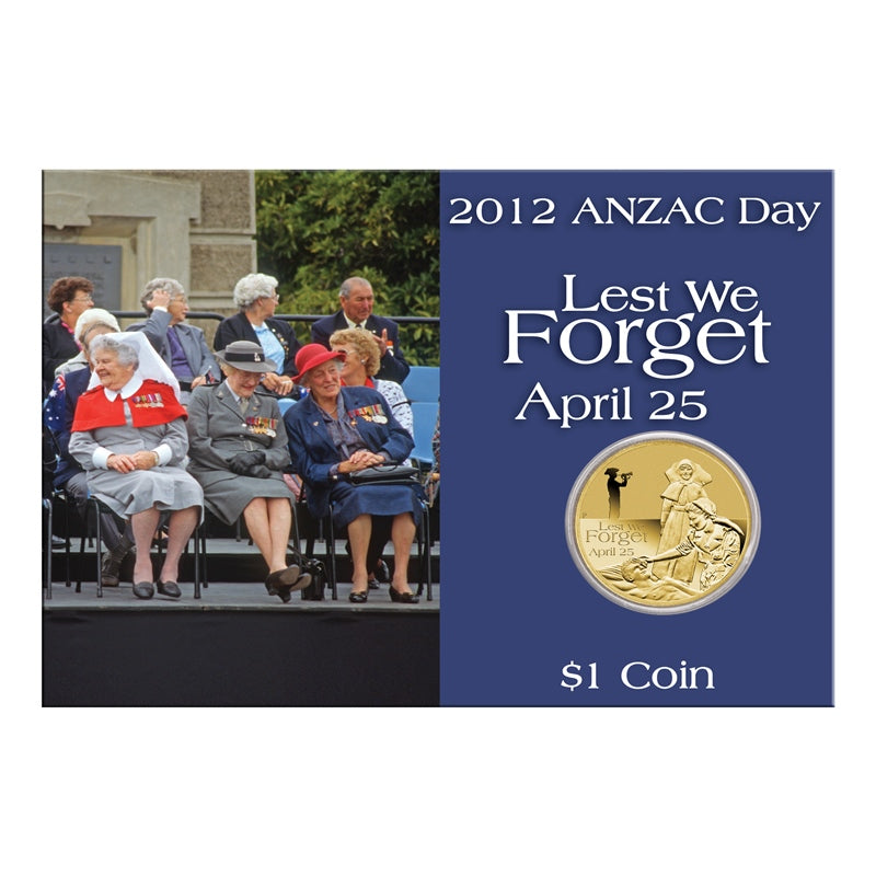 2012 $1 ANZAC Day - Lest We Forget UNC