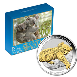 2012 Koala Gilded 1oz Silver