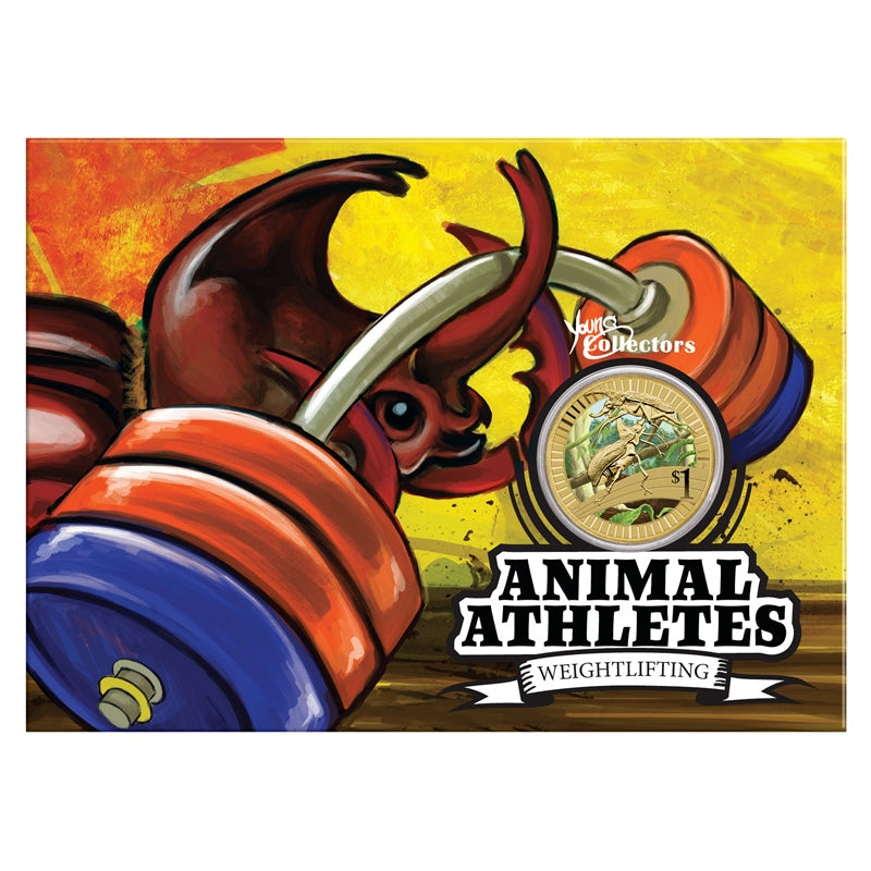$1 2012 Animal Athletes - Weightlifting Coloured UNC