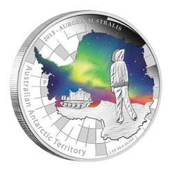 2013 Australian Antarctic Territory Series - Aurora Australis 1oz Silver Proof
