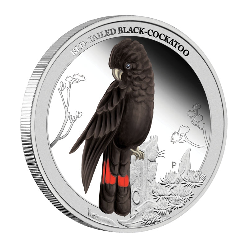 2013 Birds of Australia - Red-Tailed Cockatoo 1/2oz Silver Proof