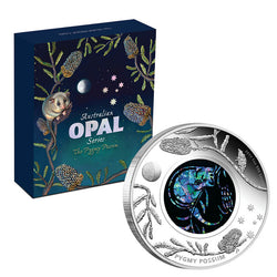 2013 Opal Series - Possum 1oz Silver Proof | 2013 Opal Series - Possum 1oz Silver Proof REVERSE | 2013 Opal Series - Possum 1oz Silver Proof OBVERSE