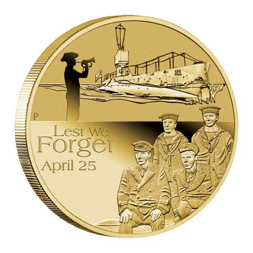 2014 $1 ANZAC Day - Lest We Forget UNC