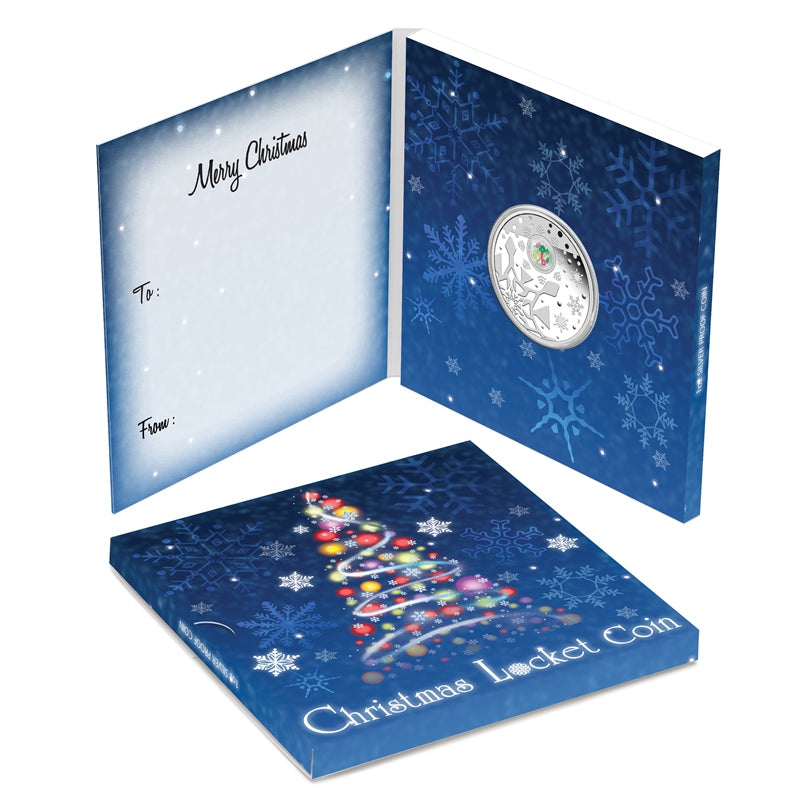 2012 Australian Christmas Locket 1oz Silver Coin