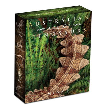 2015 Australian Dinosaurs - Minmi 1oz Silver Coloured Proof