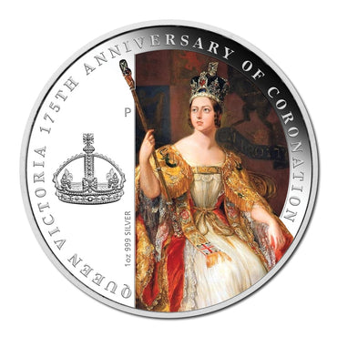 2013 Queen Victoria Coronation 1oz Silver Proof