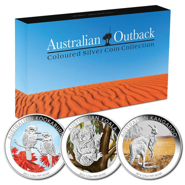 2013 Australian Outback 1/2oz Silver Coloured Coin Collection