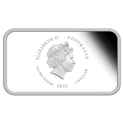2015 Sunburnt Country - Ragged Mountain Ranges 1oz Silver Rectangle Coin