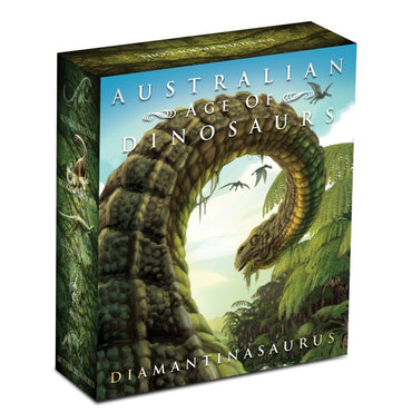 2015 Australian Dinosaurs - Diamantinasaurus 1oz Silver Coloured Proof