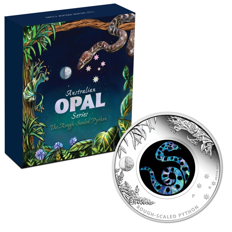2015 Opal Series - Rough Scaled Python 1oz Silver Proof