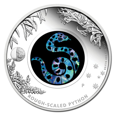 2015 Opal Series - Rough Scaled Python 1oz Silver Proof