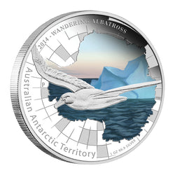 2014 Australian Antarctic Territory Series - Wandering Albatross 1oz Silver Proof