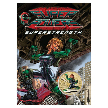 $1 2014 Super Powers- Superstrength Coloured UNC