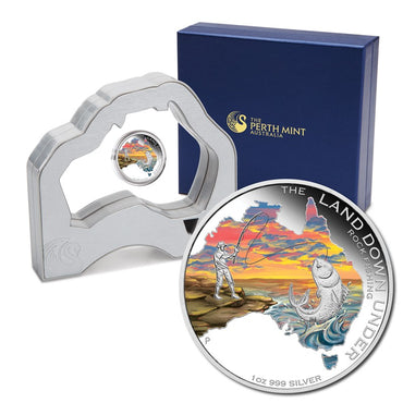 2014 Land Down Under - Rock Fishing 1oz Silver