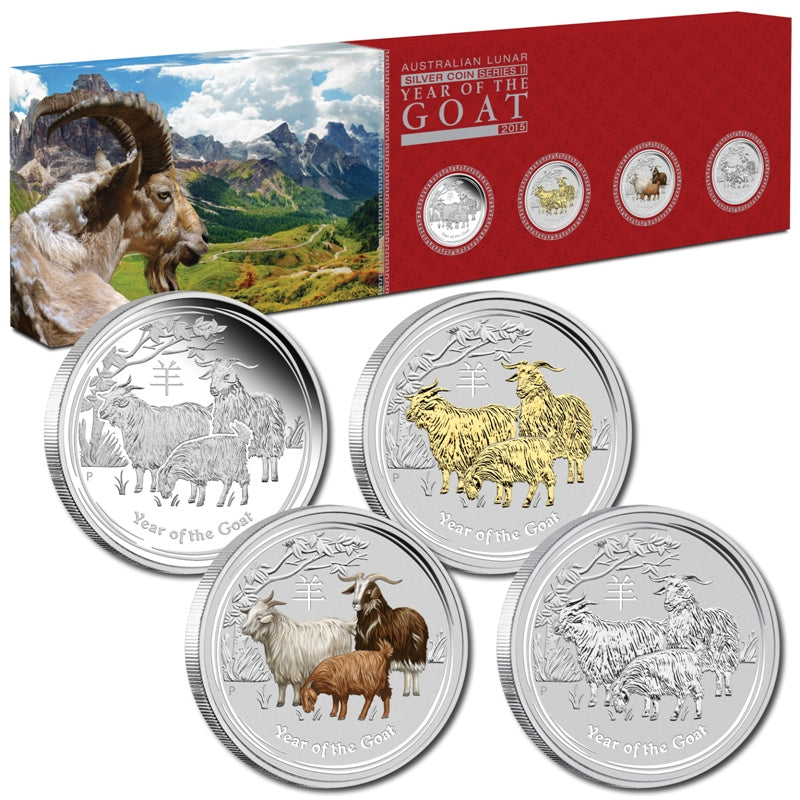 2015 Year of the Goat 1oz Silver Typeset Collection