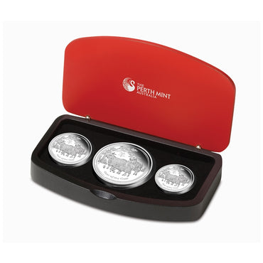 2015 Year of the Goat 3 Coin Silver Proof Set