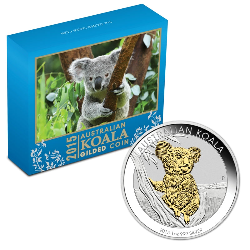 2015 Gilded Koala 1oz Silver