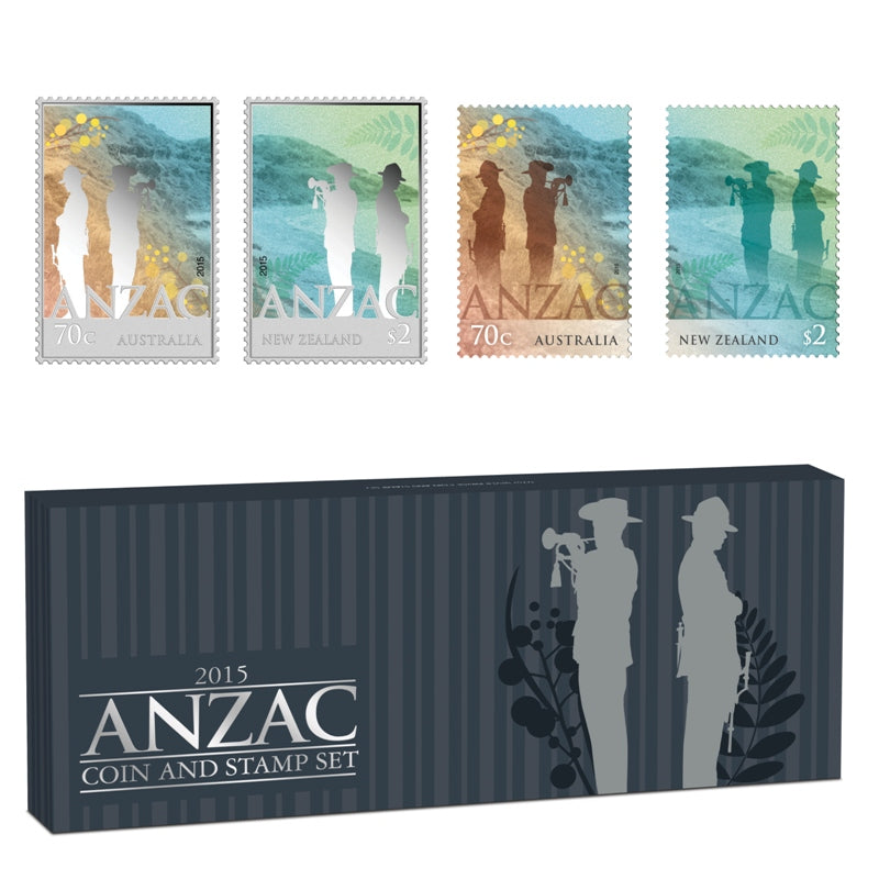 2015 ANZAC 1/2oz Coin & Stamp Set