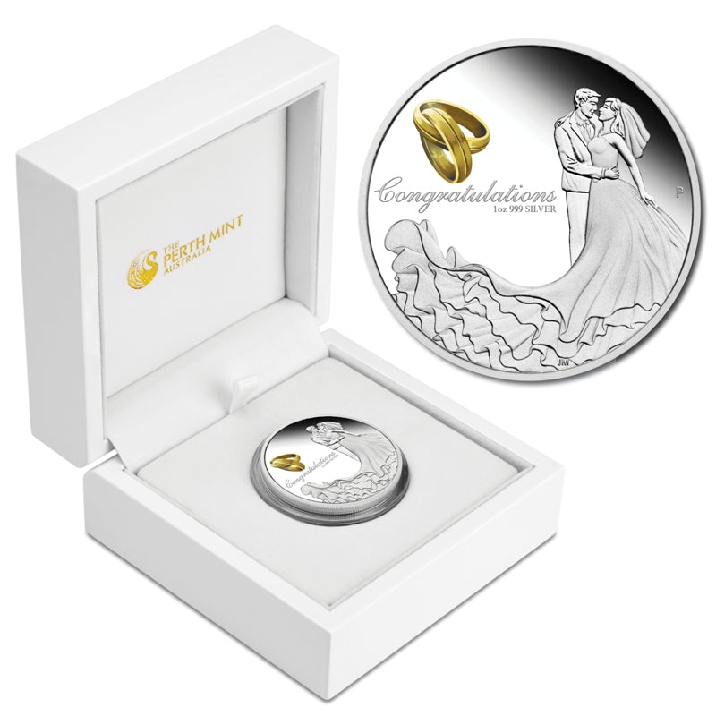 2015 Wedding 1oz Silver Proof Coin
