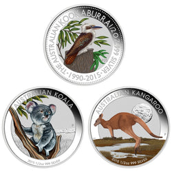 2015 Australian Outback 1/2oz Silver Coloured Coin Collection box
