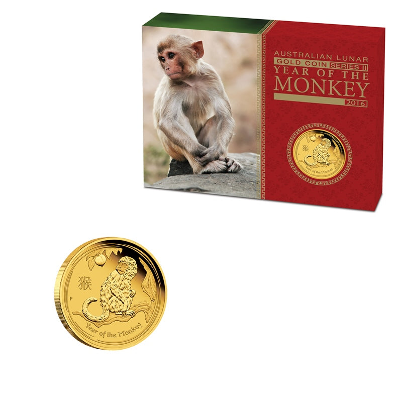 2016 Year of the Monkey 1/10oz Gold Proof