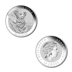 2013 Australian Koala 1/10oz Silver 10c UNC
