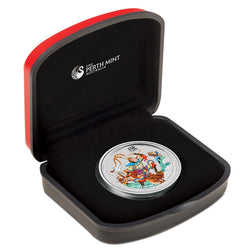 2016 Monkey King 1oz Silver Coloured Coin