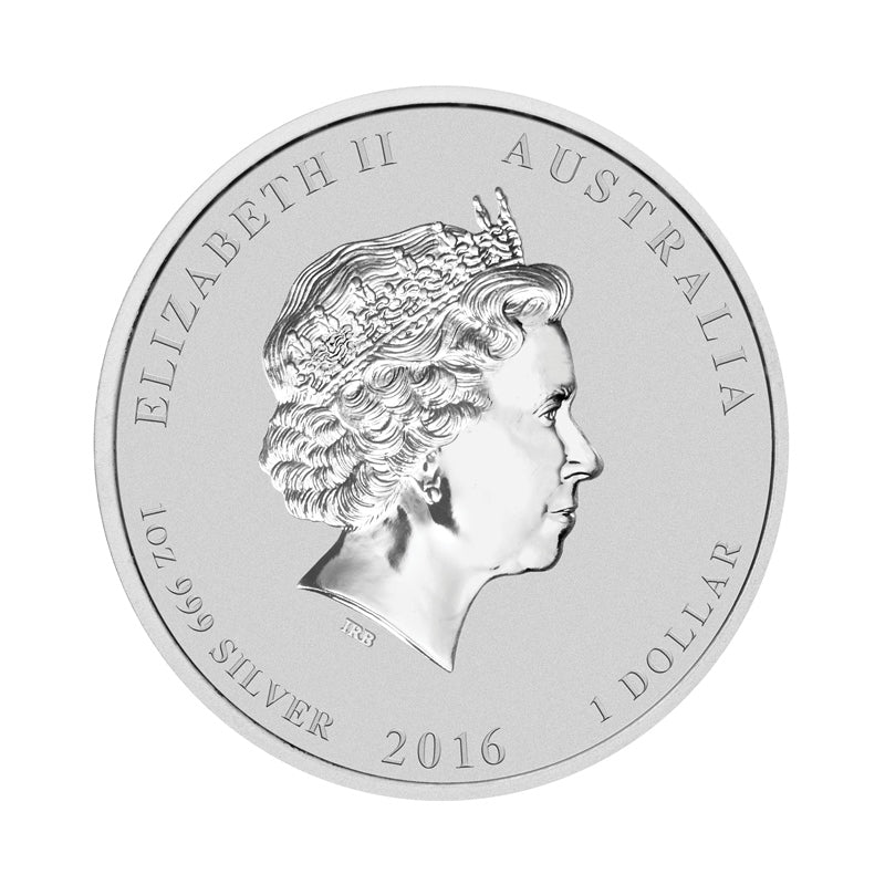 2016 Year of the Monkey Gilded 1oz Silver