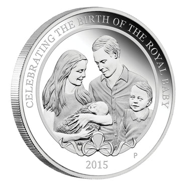 2015 Royal Baby HRH Charlotte 1oz Silver Proof - reverse | 2015 Royal Baby HRH Charlotte 1oz Silver Proof - obverse | 2015 Royal Baby HRH Charlotte 1oz Silver Proof - display case
