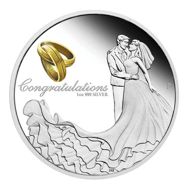 2016 Wedding 1oz Silver Proof Coin