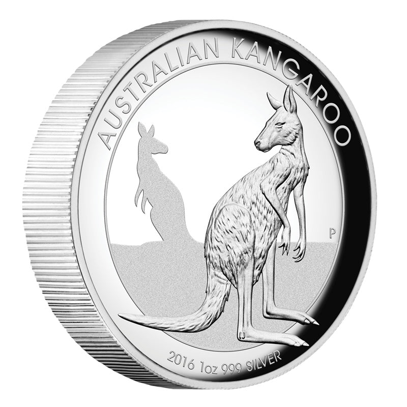 2016 Australian Kangaroo 1oz Silver High Relief Proof