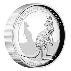 2016 Australian Kangaroo 1oz Silver High Relief Proof