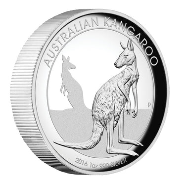 2016 Australian Kangaroo 1oz Silver High Relief Proof