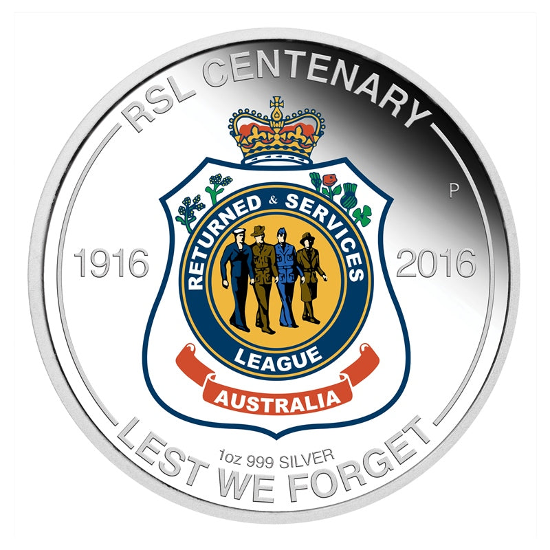 2016 RSL Centenary 1oz Silver Proof