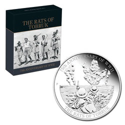 2016 The Rates of Tobruk 1oz Silver Proof | 2016 The Rates of Tobruk 1oz Silver Proof reverse | 2016 The Rates of Tobruk 1oz Silver Proof case | 2016 The Rates of Tobruk 1oz Silver Proof obverse