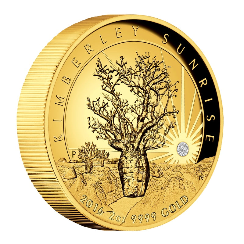 2016 Kimberley Sunrise 2oz Gold Proof High Relief Coin