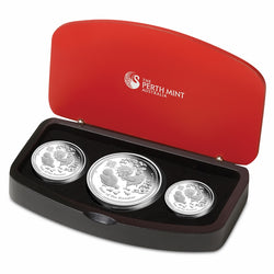 2017 Year of Rooster 3 Coin Silver Proof Set