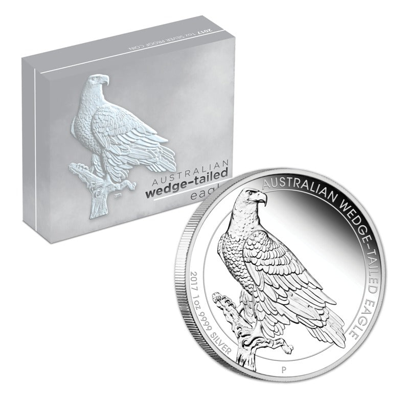 2017 Australian Wedge-Tailed Eagle 1oz Silver Proof | 2017 Australian Wedge-Tailed Eagle 1oz Silver Proof reverse | 2017 Australian Wedge-Tailed Eagle 1oz Silver Proof obverse
