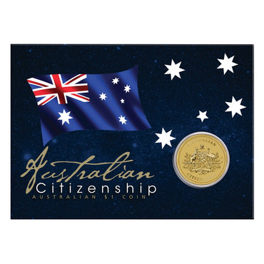 $1 2018 Citizenship Carded UNC | $1 2018 Citizenship Carded UNC REVERSE | $1 2018 Citizenship Carded UNC OBVERSE