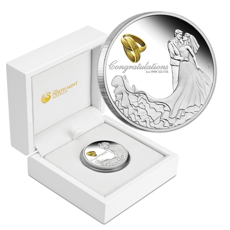 2018 Wedding 1oz Silver Proof Coin
