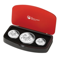 2018 Year of the Dog 3 Coin Silver Proof Set