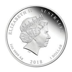 2018 Year of the Dog Coloured 1oz Silver Proof
