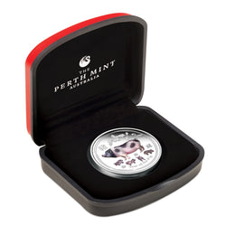 2019 Year of the Pig 1oz Silver Coloured Proof