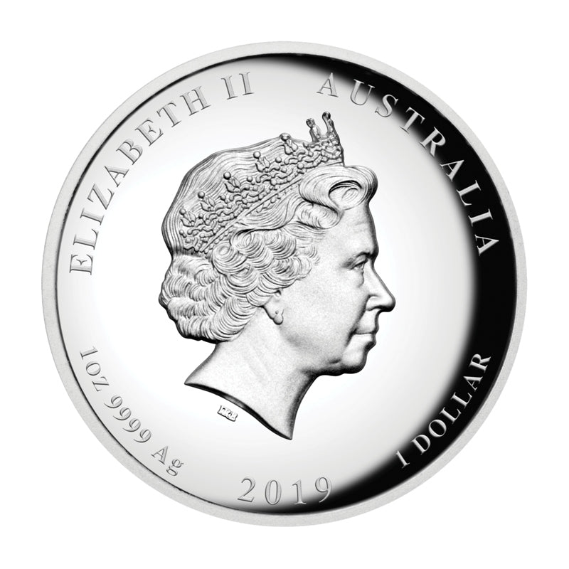 2019 Year of the Pig High Relief 1oz Silver Proof