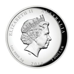 2019 Year of the Pig High Relief 1oz Silver Proof