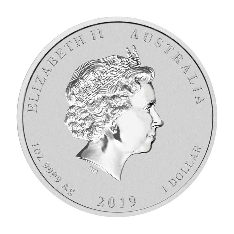 2019 Year of the Pig Gilded 1oz Silver