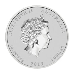 2019 Year of the Pig Gilded 1oz Silver