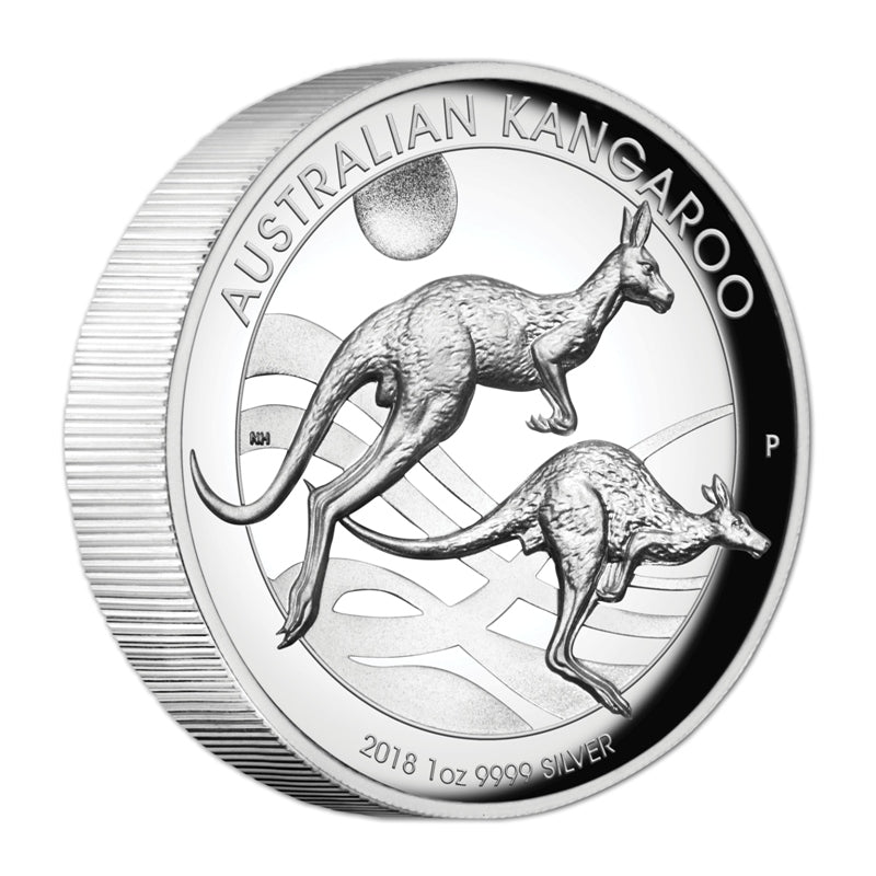 2018 Australian Kangaroo 1oz Silver High Relief Proof